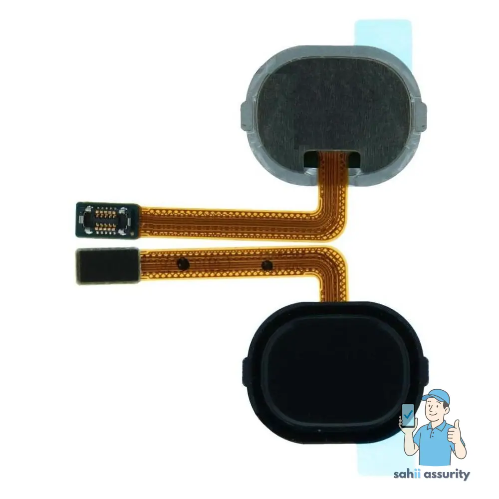 Fingerprint Sensor with Flex Cable for Samsung Galaxy A30 Black